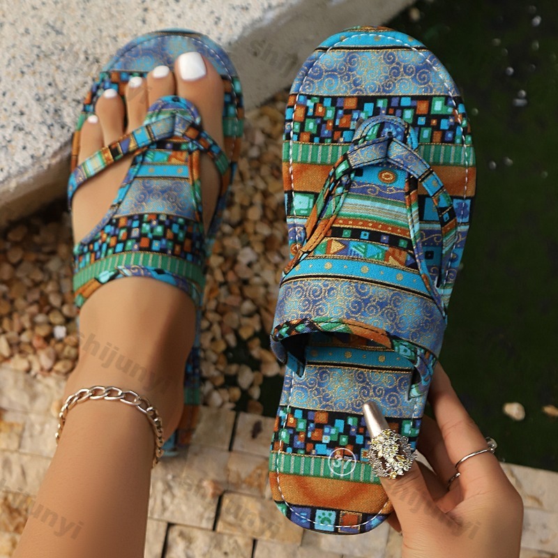Ethnic Modern Fashion - Sandali da donna di grandi dimensioni