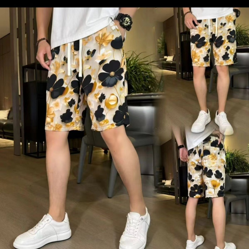 New Ethnic Fashion - Pantaloncini con motivo floreale in stile