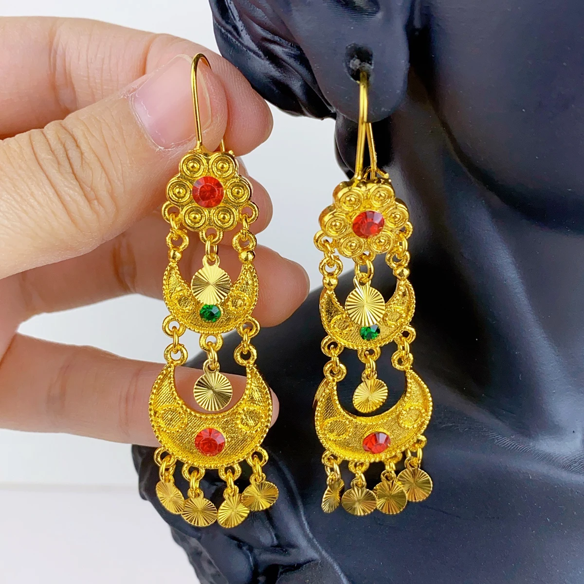Orecchini pendenti a goccia in - Ethnic Fashion India recensione e prezzo