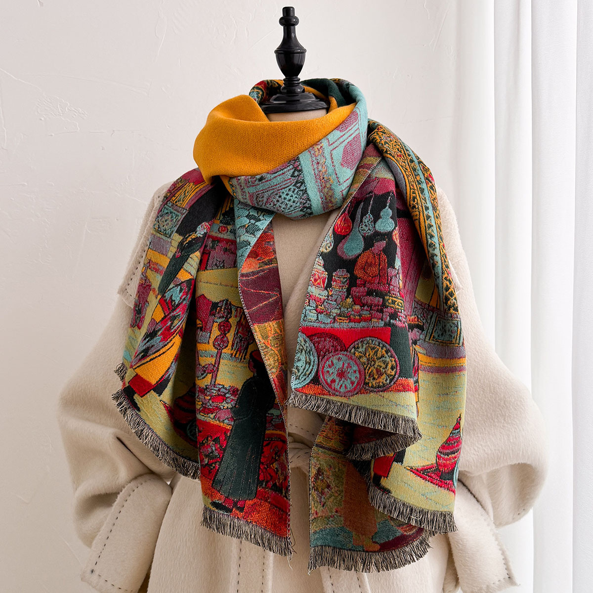 Sciarpa reversibile in finta c - Go Ethnic Fashion recensione e prezzo